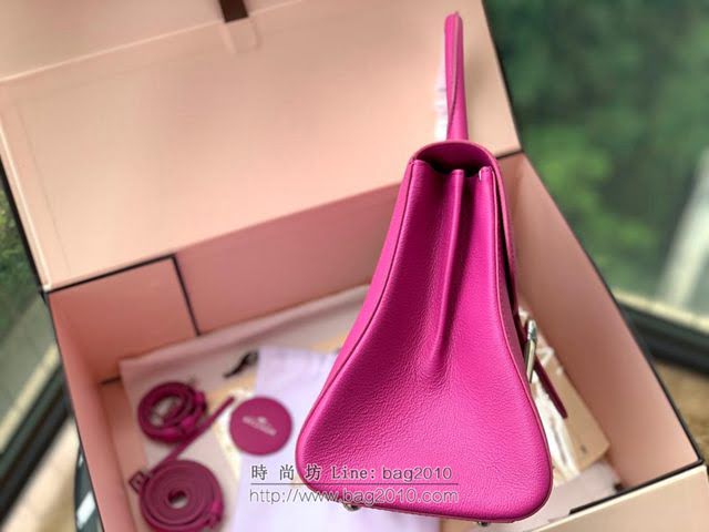 DELVAUX女包 春夏新款 Brillant系列手袋 進口牛皮 德爾沃女手提包 Dv0028 天芥紅 Delvaux單肩斜挎包  fcs1342